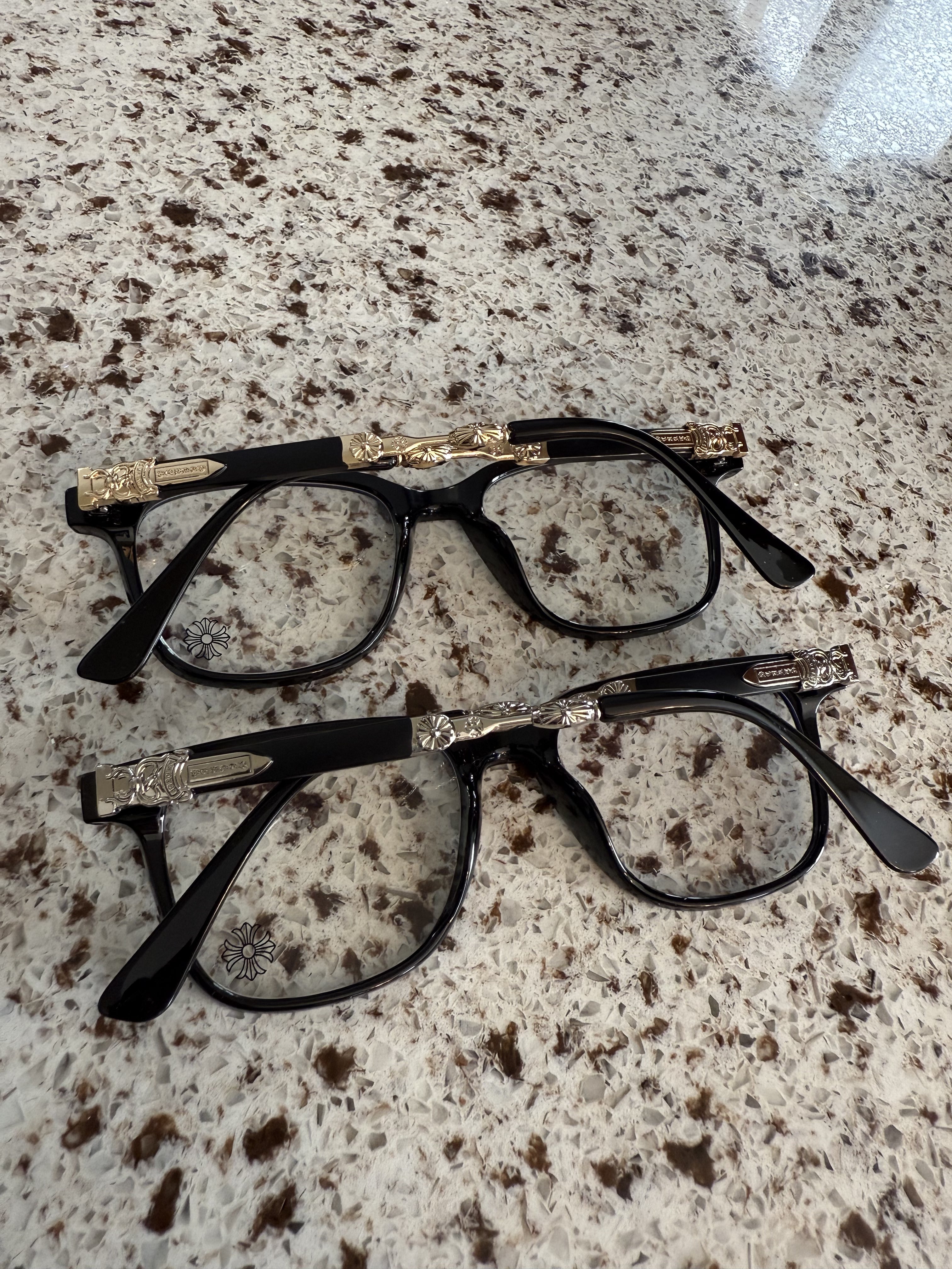 Gothic Dagger Glasses Vintage Punk Eyeglass Frames Anti Blue Light Unisex Black Gold Silver