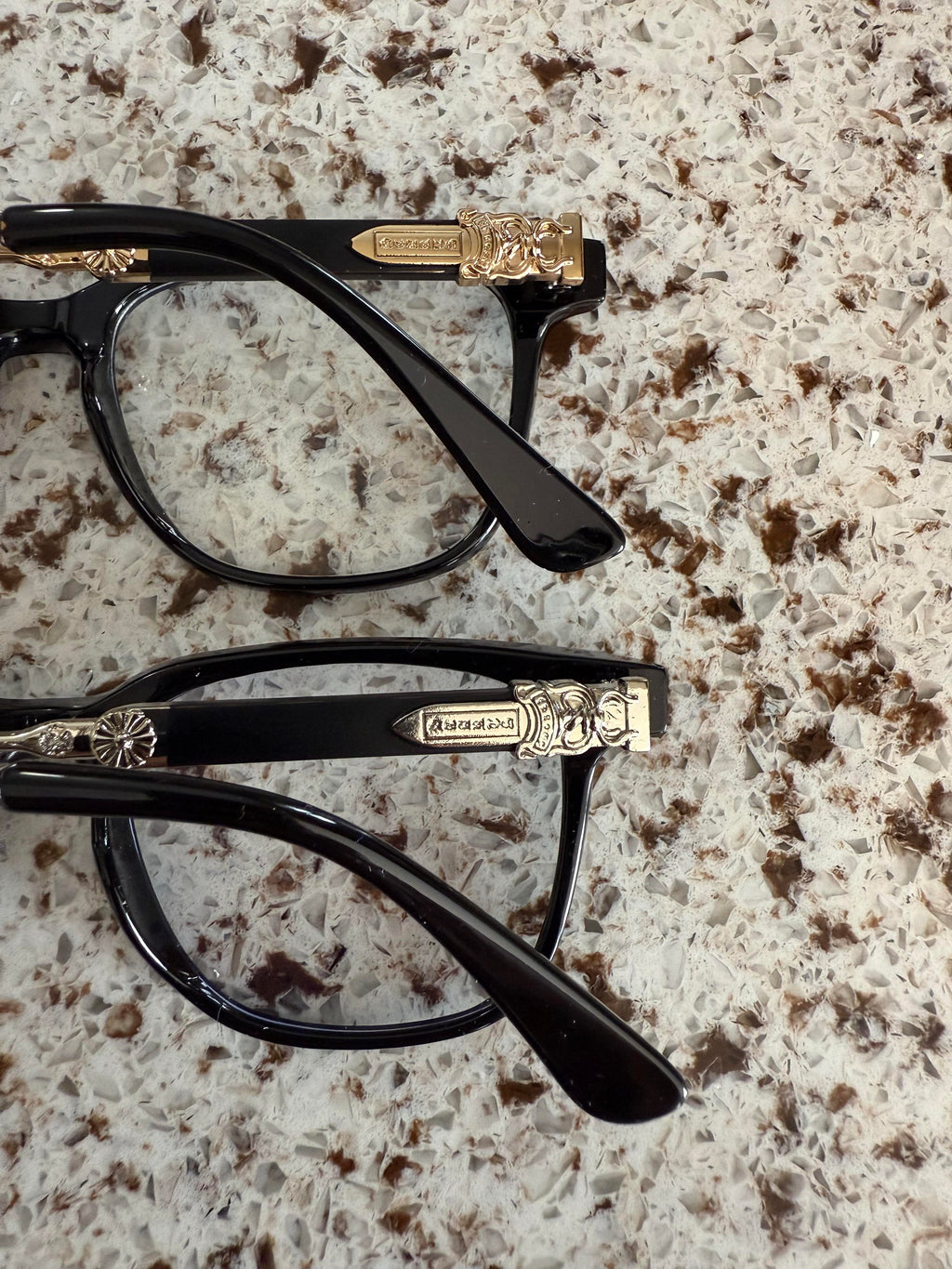 Gothic Dagger Glasses Vintage Punk Eyeglass Frames Anti Blue Light Unisex Black Gold Silver