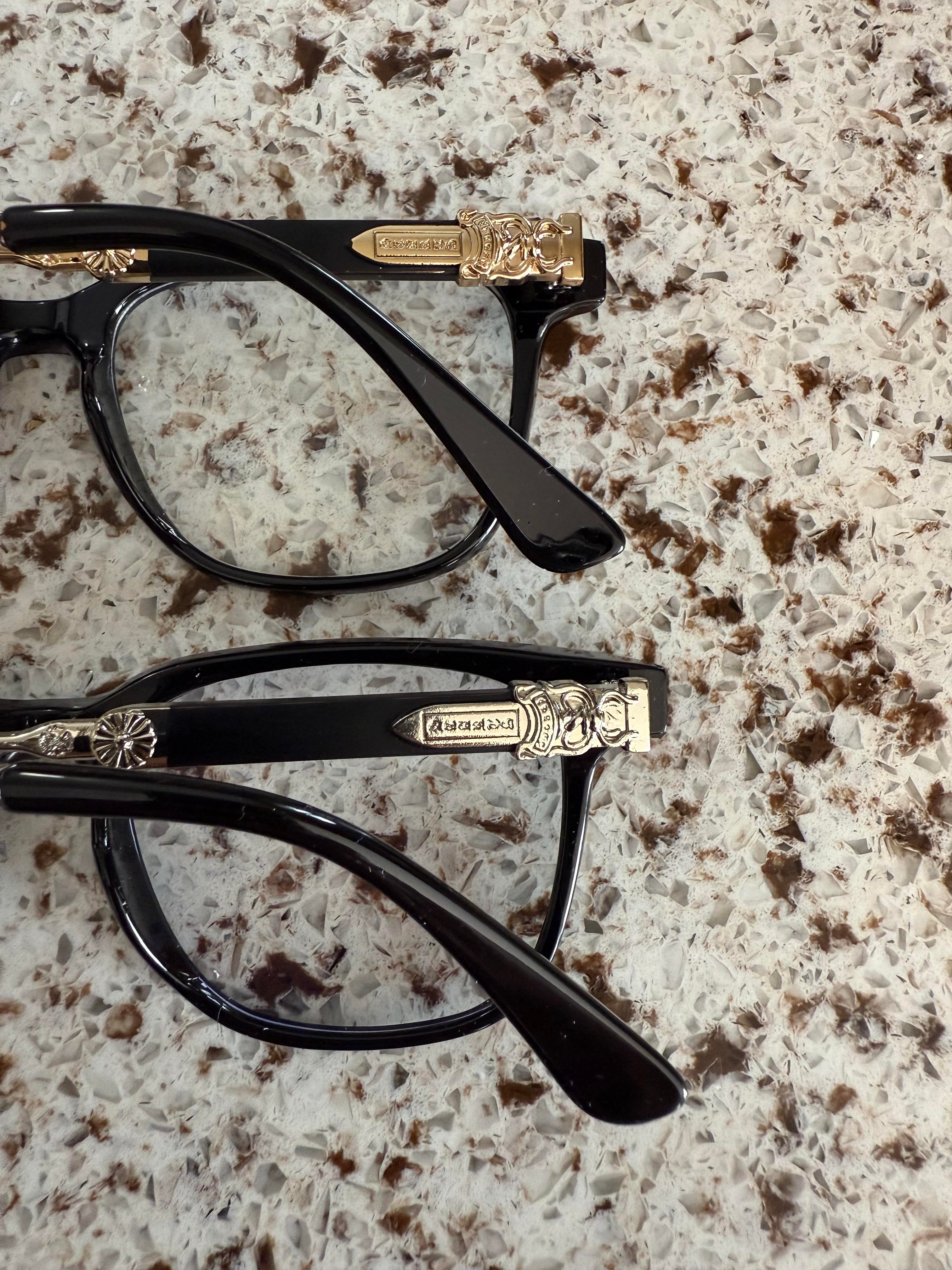 Gothic Dagger Glasses Vintage Punk Eyeglass Frames Anti Blue Light Unisex Black Gold Silver